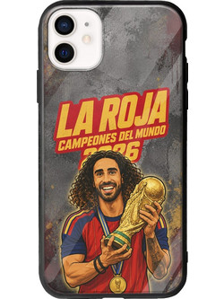 Θήκη La Roja Campeones del Mundo - Marc Cucurella iPhone 12 Groove TPU (Tempered Glass και TPU)