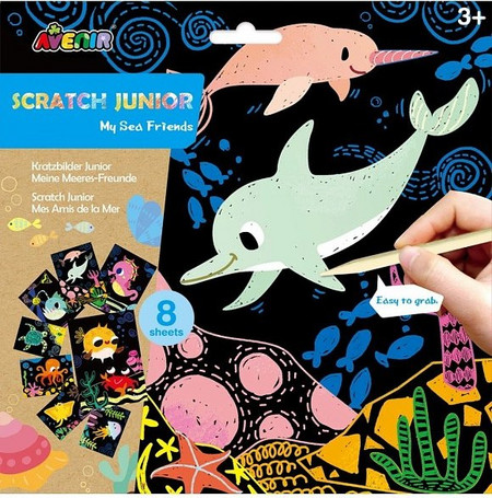 Avenir Βιβλίο Scratch Junior-Μy Sea Friends ΠΟΛΥΧΡΩΜΟ