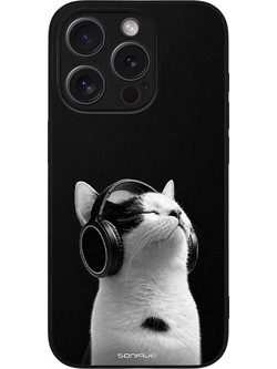 Sonique Men's Edition Θήκη Audio Kitten White (iPhone 15 Pro)