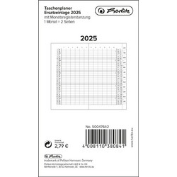 Herlitz Herlitz Ημερολόγιο Τσέπης Μηνιαία Διάτρηση Καρτελών