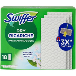 Swiffer Dry Dusting Cloth Refills Στεγνά Πανάκια για Σκόνη (18 Τεμάχια)