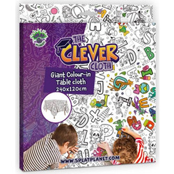 Splat Planet Γιγάντιο Τραπεζομάντηλο Ζωγραφικής Clever 240x120cm