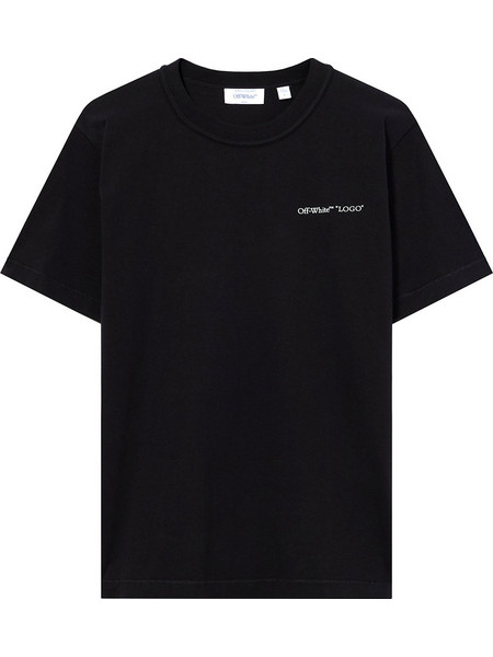 T-Shirt Logo Quote Regular 44MAA16MF26J00L001 001 black