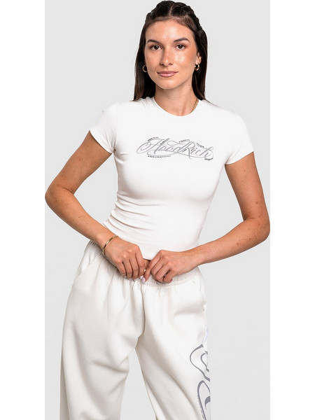 Hoodrich Celeste V2 Γυναικείο T-Shirt HW03260293 White Alyssum/Ultimate Grey/Dark Grey Rhinestone