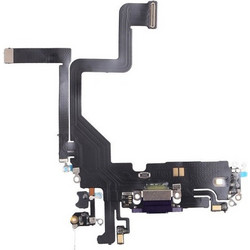 Καλωδιοταινία με Θύρα Φόρτισης, Charging Port , για Apple - iPhone 14 Pro - Deep Purple - Original Pulled