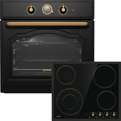 Gorenje Φούρνος Ηλεκτρικός Άνω Πάγκου 77lt 59.5cm BOS67372CLB με Κεραμικές Εστίες EC642CLB Vintage