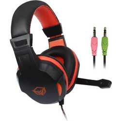Meetion HP010 Gaming Headset Over Ear Black Red
