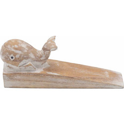 Hand carved Doorstop - Whale