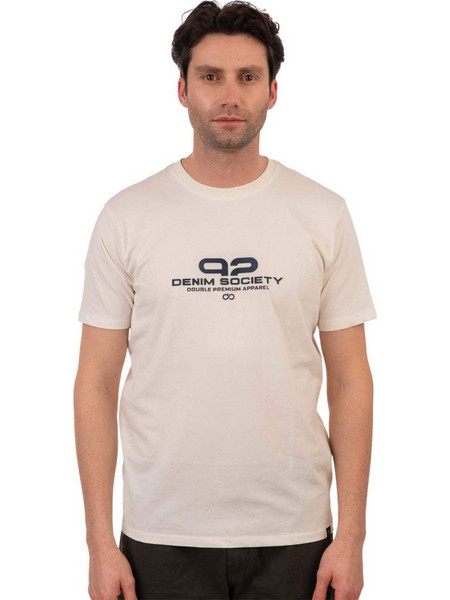 ΑΝΔΡΙΚΟ ΒΑΜΒΑΚΕΡΟ T-SHIRT ΜΕ ΑΝΑΓΛΥΦΟ ΤΥΠΩΜΑ 525 DOUBLE 251ΤS-9039