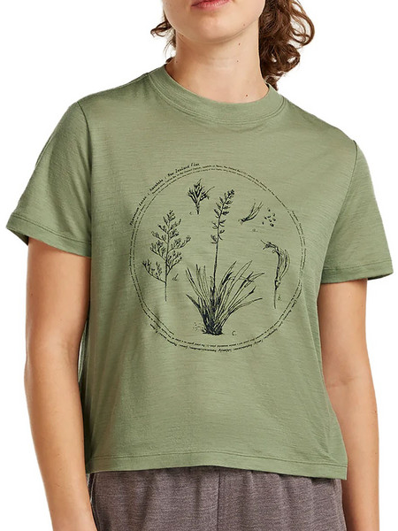 ICEBREAKER - 150 TECH LITE CROPT-SHIRT SEED STORY