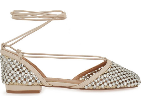 ALESSANDRA BRUNI FLATS W470020313Y9 - OFF WHITE ΑΣΗΜΙ ΣΤΡΑΣ W470020313Y9-CLEAR STRASS WITH ICE H10-97D