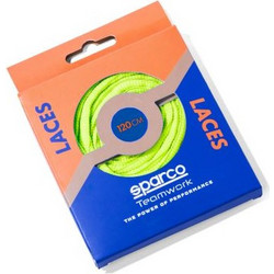 Sparco Κορδόνια Παπουτσιών Στρογγυλά Πολυεστερικά Fluorescent Yellow 2τμχ 120cm (BAT0024B0Y02120)