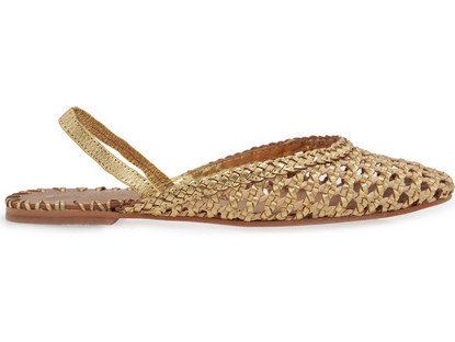 INUOVO SLINGBACK W465D26714D3 - ΧΡΥΣΗ ΨΑΘΑ E70325 D49002-GOT GOLD GOAT