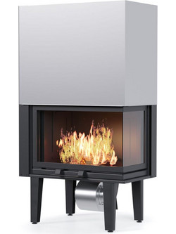 Thermiki ATS Corner Air 900 Ενεργειακό Τζάκι Αερόθερμο Ξύλου Δεξιά Γωνία 19.85kW