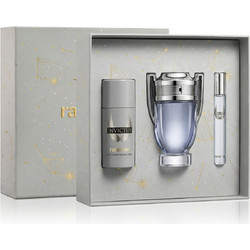 Paco Rabanne Invictus Eau de Toilette 100ml + 10ml + Deodorant Spray 150ml