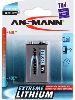 Ansmann Extreme Lithium 9V 1τμχ