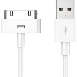 Καλώδιο Φόρτισης USB 2.0 Για Apple 30-Pin 1m Λευκό Powertech CAB-U024