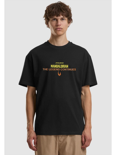 Star Wars Mandalorian Magazine Cover 2 Loose Tee black