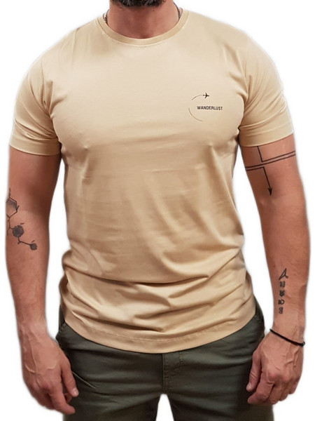 BISTON - 49-206-028 - Beige - Κοντομάνικο μπλουζάκι - beige