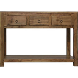Artekko Attari Καφέ Κοσνσόλα από Ξύλο Teak (110x45x76.5)cm 720-1285