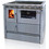 Senko SG-90 Inox Mat Ξυλόσομπα με Φούρνο
