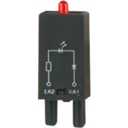 Δίοδος με LED 110-240V AC/DC AMB/D-L ενδεικτικό & προστατευτικό για βάσεις ρελέ - 111-091006230