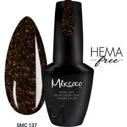 Mixcoco SMC 137 Glitter Ημιμόνιμο Βερνίκι Νυχιών 15ml