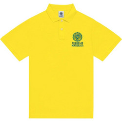 Franklin & Marshall Polo in cotone piquet ricamo logo Crest - ΚΊΤΡΙΝΟ