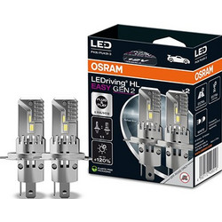 Λάμπες H4 LED Osram LEDriving HL Easy Gen2 H4/H19 12V 19W 6500K 2τμχ | OSRAM 64193DWESY2-2HB