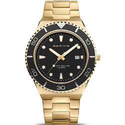 Bering Classic Ανδρικό Ρολόι με Χρυσό Μεταλλικό Μπρασελέ 18940-732