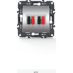 PRIME ΠΡΙΖΑ ΗΧΕΙΩΝ ΔΙΠΛΗ ΜΕ ΚΛΙΠ 36-230VAC IP20 MAT ΑΛΟΥΜΙΝΙΟ