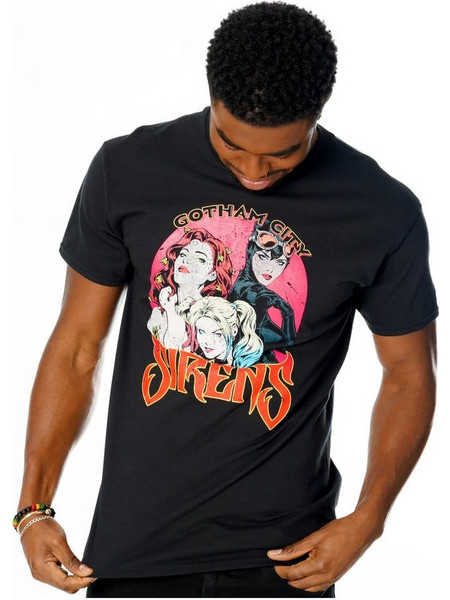 Gotham City Sirens T-Shirt Vintage Poster Size M