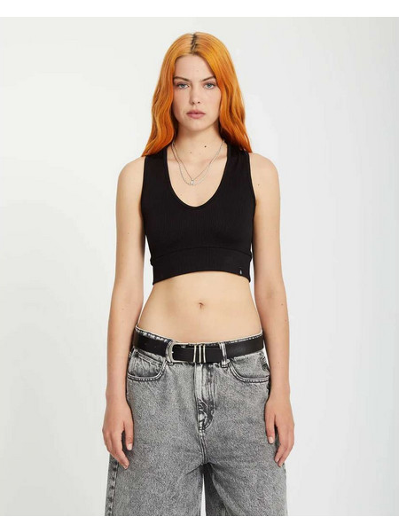 Volcom Gimmestank Rib Top - Black