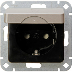Πρίζα Ρεύματος Μονή Με Καπάκι HK02 914920000 16A 250V Steel Kopp