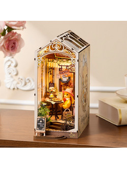 Robotime Rolife Holiday Cafe 3D Book Nook DIY 171 Κομμάτια 26.2cm TGB15