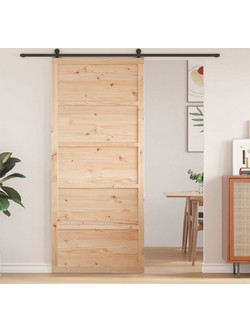 vidaXL Πόρτα Εσωτερική Συρόμενη Ξύλινη 90x208cm 42047138