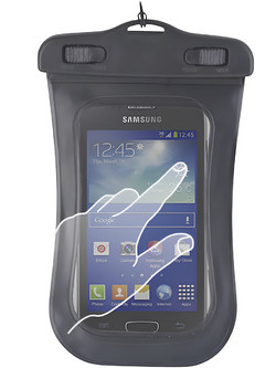 Αδιάβροχη Θήκη Universal έως 5.8" Waterproof GreenGo Διαφανές - Μαύρο