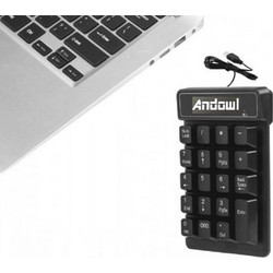 Andowl Q-813 Black Αριθμητικό Πληκτρολόγιο