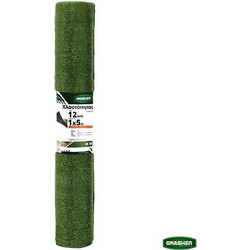 Συνθετικός Χλοοτάπητας Grasher 12mm Ρολό 1x5m Πράσινος
