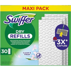 Swiffer Ανταλλακτικό Πανί Παρκετέζας Dry 30τμχ