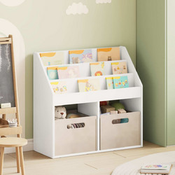vidaXL Βιβλιοθήκη Παιδιών Λευκό 72,5x29,5x69cm Επεξεργασμένο Ξύλο 1 τεμ