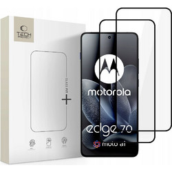 Tech-Protect Glass Fit+ Tempered Glass 2-pack Black (Motorola Edge 70 5G)