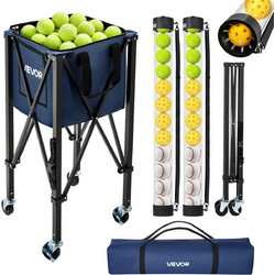VEVOR Καρότσι Συλλογής 2 σε 1 για Τένις & Pickleball με Σωλήνα Συλλογής, Πτυσσόμενο, με Ρόδες, Χωρητικότητα 150 Μπαλών Τένις ή 260 Pickleballs KZDWQSNTC150KW23N001V0