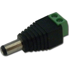 FTT4-011 Αρσενικό φις τροφ/σίας (2.1/5.5mm) με κλέμα (100τμχ/ σακουλάκι) - FTT4-011