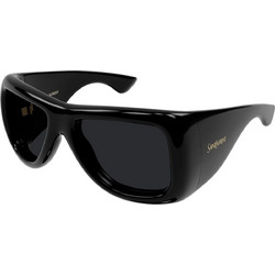 Saint Laurent SL902 001 Γυναικεία Γυαλιά Ηλίου Oversized Κοκάλινα Μαύρα με Μαύρο Φακό