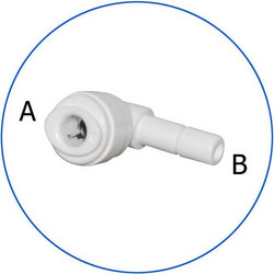 Aqua Filter AQ-A4SE4-W Γωνιακός Σύνδεσμος Ασφαλείας