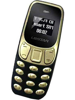 Mini Dual SIM Κινητό με Κουμπιά Μαύρο/Χρυσό