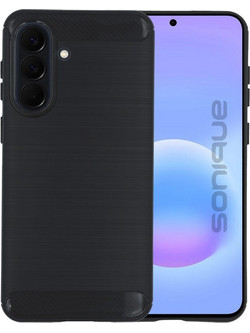 Sonique Carbon Brushed Θήκη Σιλικόνης Black (Samsung Galaxy A57 5G)