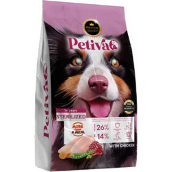 Petiva Adult Sterilised with Chicken 12kg