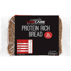 Ψωμί Ολικής Υψηλής Πρωτεΐνης για keto-friendly Low Carb CarbZone 5τεμ 250g - CarbZone